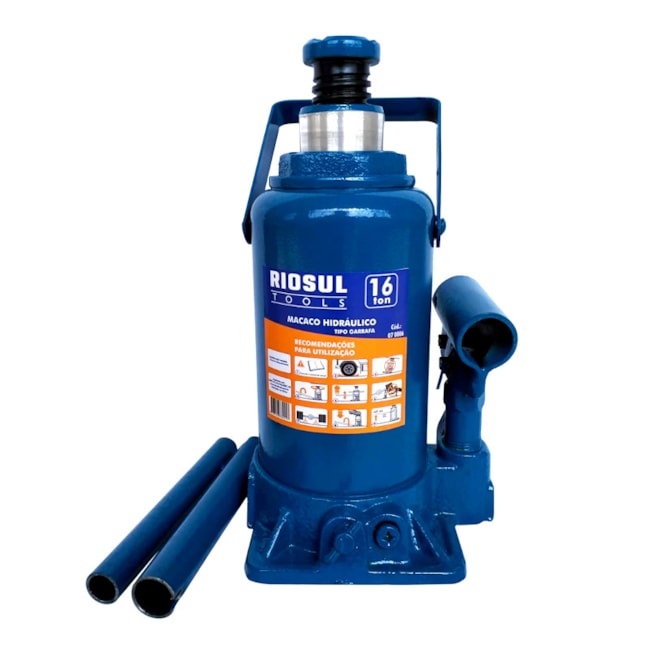 Macaco Hidráulico Tipo Garrafa 16 Toneladas 70007 RIOSUL-0a6def63-2daf-4ca9-a02c-e9ffeda19f97