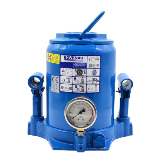 Macaco Hidráulico Tipo Garrafa 50 Toneladas com Manômetro 50200MRP BOVENAU-c99db2ce-feb4-4a9f-9426-ded144d1511e