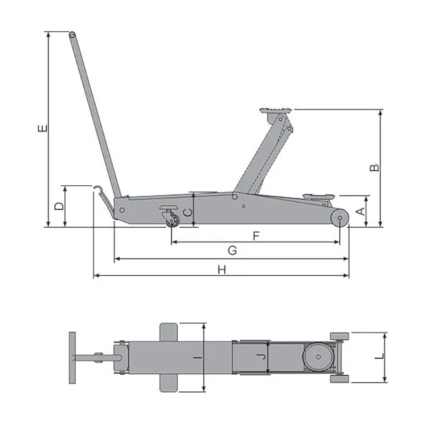 Macaco Hidráulico Tipo Jacaré 10 Toneladas Modelo Longo J10100 BOVENAU-21347388-1764-4ba8-ac20-064c5104e189