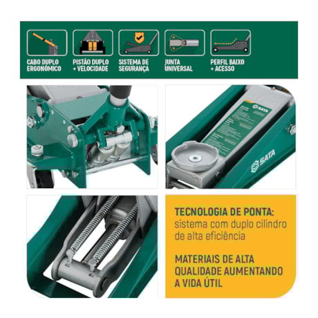 Macaco Hidráulico Tipo Jacaré 2.500 Kg ST97813SC SATA-370f7228-ee72-4386-b0db-fee518aed764