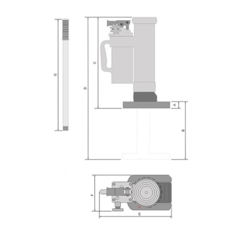 Macaco Hidráulico Tipo Unha até 5 Toneladas MIU5000 BOVENAU-22029303-1454-4886-8110-5f3d988af447