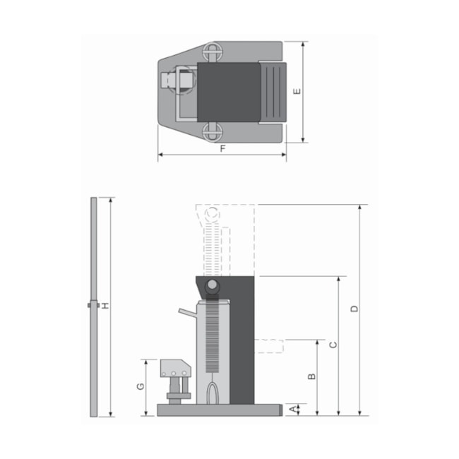 Macaco Hidráulico Unha 10 Toneladas MU10000 BOVENAU-04144256-009d-4f59-8a03-e628f19d7e91