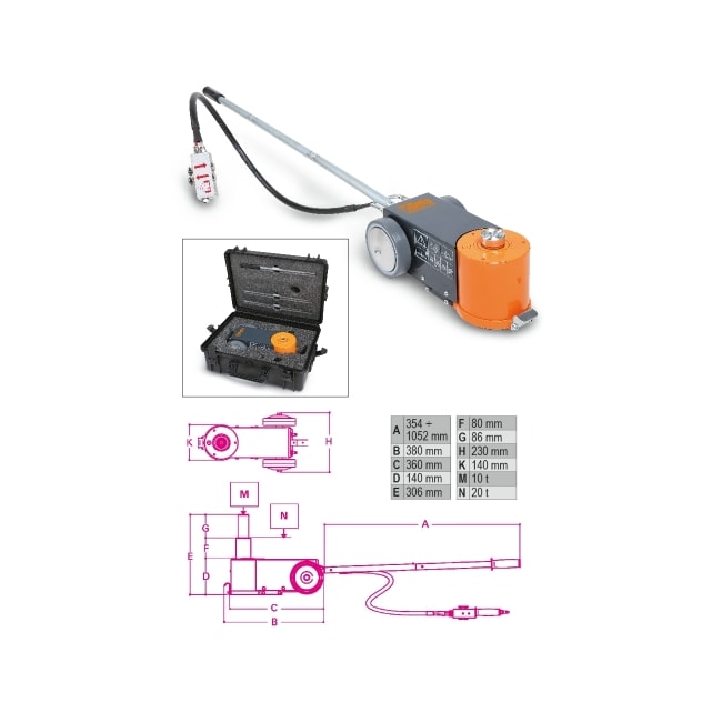 Macaco Hidropneumático 10/20 Toneladas 2 Estágios 3065/20-10T BETA-26b46f4f-fdc4-479f-a63c-2f6fb91ba6f7
