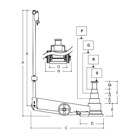 Macaco Hidropneumático 13-23-43-70 TONELADAS 4 Estágios 3067/70-13T BETA-ddffb00e-fbd3-4e13-8d14-ef2e887f1212