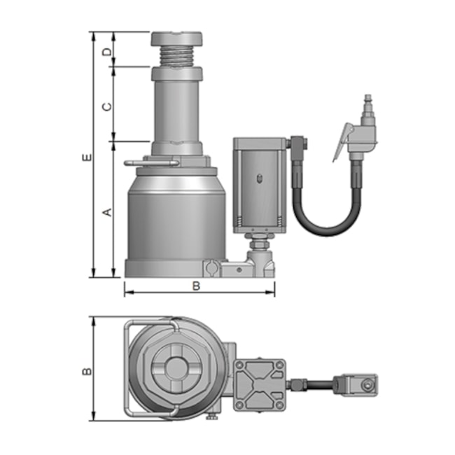 Macaco Hidropneumático 32 Toneladas Tipo Garrafa MTP 32B BOVENAU-2c196f84-3c4b-459a-a1e1-a135b74d4cb5