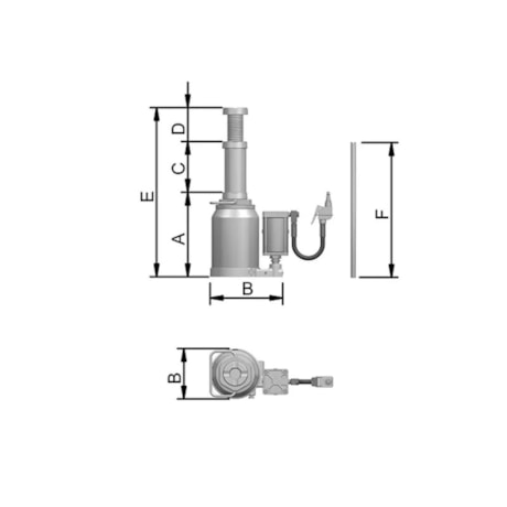 Macaco Hidropneumático Garrafa 15 Toneladas 15800 MTP 15 BOVENAU-5ed5f279-3903-4983-ad39-896bbfee546b