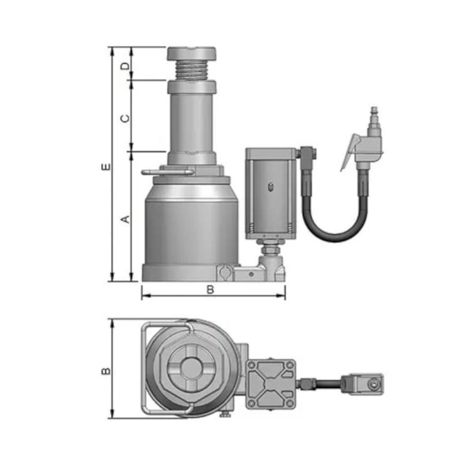 Macaco Hidropneumático Garrafa 32 Toneladas MTP 32B BOVENAU-da932a69-f964-4aaa-b2f0-c38260bcc256