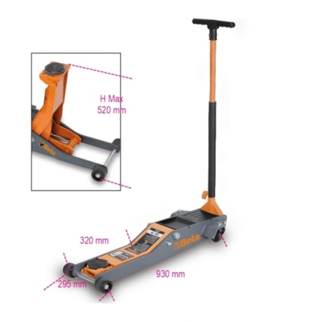 Macaco Jacaré 2 Toneladas Longo Rebaixado Roda em Nylon 3029L/2T BETA-bd86f982-6b40-42d2-b64f-62f6692c36c7