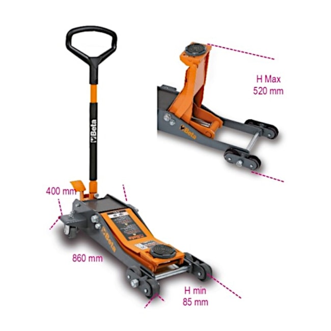 Macaco Jacaré 2 Toneladas Rebaixado com 6 Rodas em Nylon 3030/2T BETA-e3c59550-20f2-47ed-96f7-f6b053581a62