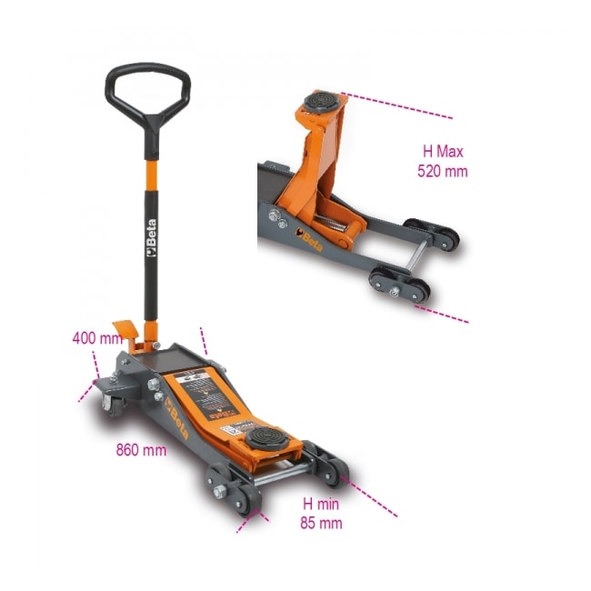 Macaco Jacaré 2 Toneladas Rebaixado com 6 Rodas em Nylon 3030/2T BETA-fe2b921b-78f5-400c-a916-166dafa83167