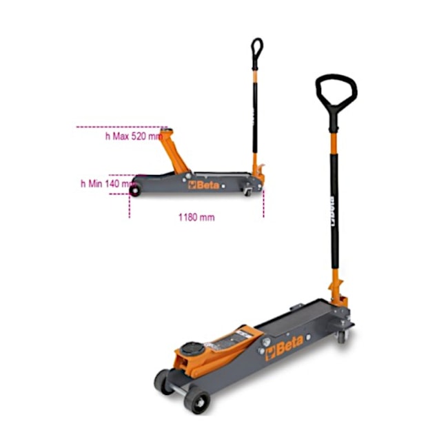 Macaco Jacaré 3 Toneladas Longo com 6 Rodas em Nylon 3033/3T BETA-2344705c-2396-403a-81c3-1b0ec2967793