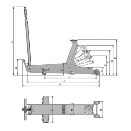 Macaco Jacaré Longo 3 Toneladas Rodas de Ferro com Trava de Segurança J3200TS BOVENAU-ee9716af-708c-43d3-9742-19c8442641a6