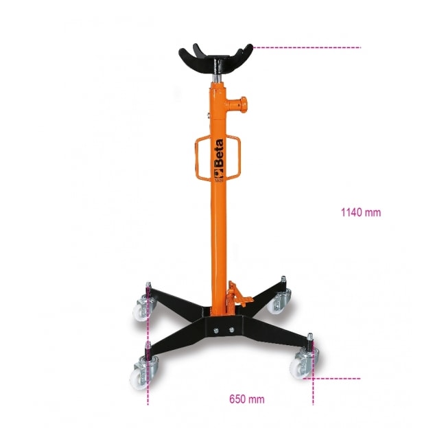 Macaco para Câmbio Hidráulico 500kg com Roda em Nylon 3026 0,5 BETA-c6339862-affe-41d8-bee8-a54c1a88a9d5