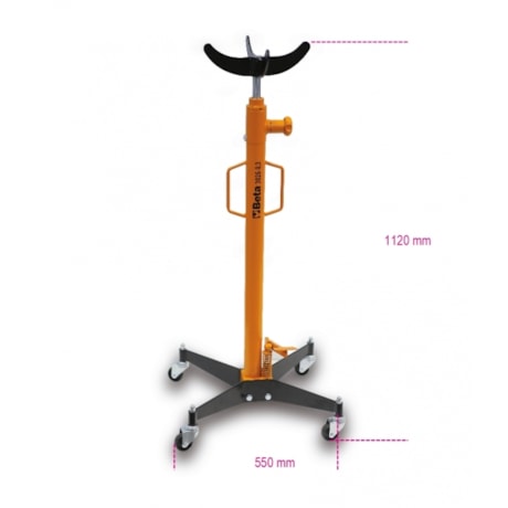 Macaco para Câmbio Hidráulico de Fosso 300kg com Roda em Nylon 3026 0,3 BETA-84cbc889-61e8-4ed1-a37d-90dd637a7de0