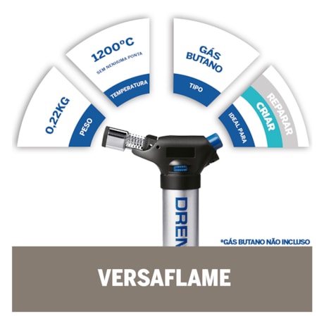 Maçarico Multiuso a Gás Versaflame F0132200JA DREMEL-c3bb6608-85ae-4770-af11-d35d101d658e