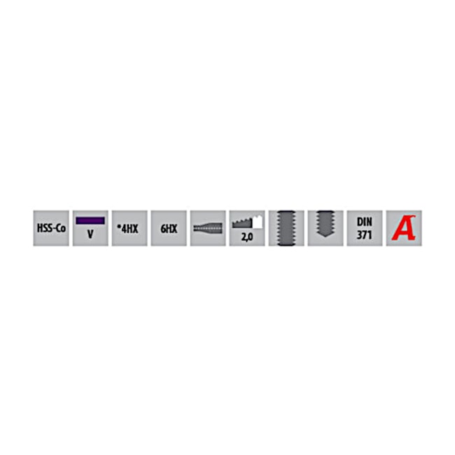 Macho Laminador HSS-CO M6x1,00mm 6HX Din 371 TICN S-XPF OSG-6b0962b3-e3f5-4a77-b38f-aefde1ad5418