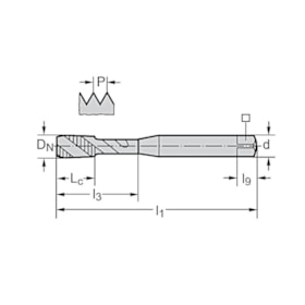 Macho Máquina Canal Helicoidal HSS-E M10x1,5mm Din 371 EP2051302-M10 PROTOTYP