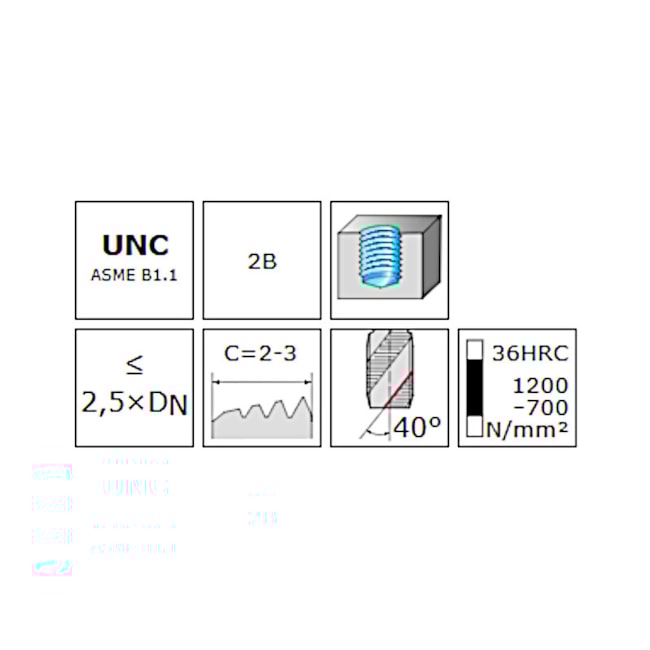 Macho Máquina Canal Helicoidal HSS-E UNC NR 8x32FPP Din 376 M22513-UNC8 PROTOTYP-b3eeffc2-9c61-4807-baf6-ae25f94e1d65