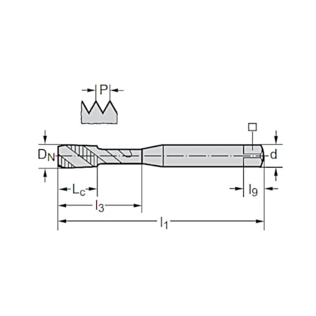 Macho Máquina Canal Helicoidal HSS-PM M10x1,50mm 6G Din 371 EP2053302M10 PROTOTYP-65288c21-7fe2-4c3e-b3d4-c50a219abda8