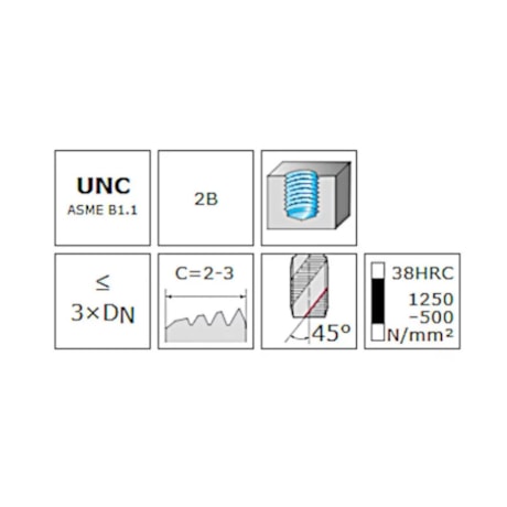Macho Máquina Canal Helicoidal HSS-PM UNC NR 4x40FPP Din 2184 EP2251302UNC4 PROTOTYP-38161065-f922-45a6-b194-a57541c8f609