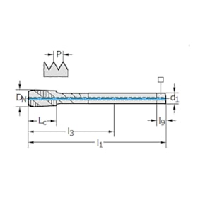 Macho Máquina Canal Helicoidal HSS-PM UNF 3/8