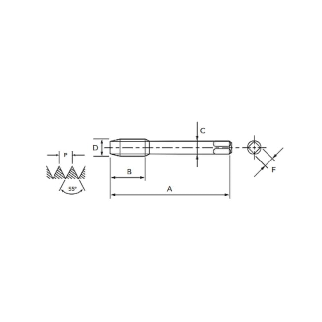 Macho Máquina MT HSS-E M12x1,75mm 6HX DIN 376 1150/4 GG-MAX OSG-1b75988b-ab3d-43a6-bd67-c652b92479d3
