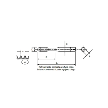Macho Máquina PM 6HX M8 X 1,25 DIN 371 ALTiN Furo Refrigerado 1121/0 GGO-HP OSG-b407108b-e8f0-424f-8eb8-cb39ec1e3aa6