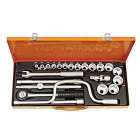 Maleta com Soquetes Sextavados e Acessórios 1/2
