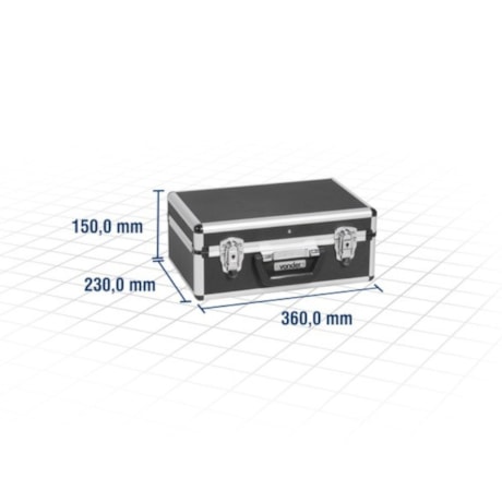 Maleta de Alumínio Preta para Ferramentas MFV 141 VONDER-b6eec64e-cca6-4254-a170-7e86c6047e00