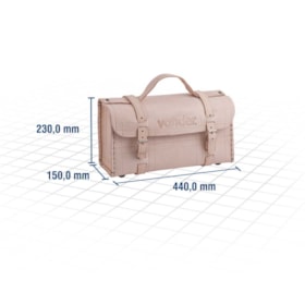Maleta de Couro para Ferramentas 44X23X15cm Marrom 33599442315 VONDER