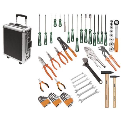 Maleta em Alumínio com Rodinhas e 70 Ferramentas 44961070 TRAMONTINA PRO-ec9198ab-10d1-4a84-b0db-7fc2443b0a7f