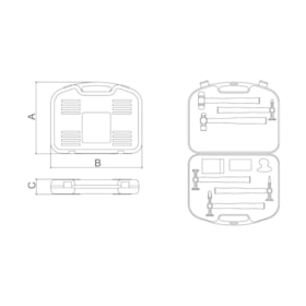 Maleta para Ferramentas Chapeador com 9 Peças 44952/009 TRAMONTINA PRO