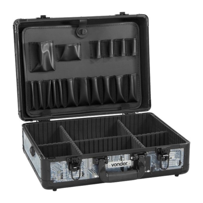 Maleta para Ferramentas em Alumínio com 5 Divisões MFV 313 VONDER-f390dd93-d9c7-464f-8848-22a63b92315c