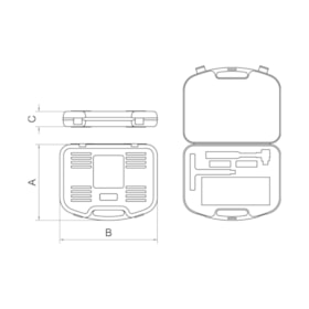 Maleta Plástica para Ferramentas 44347/207 TRAMONTINA PRO