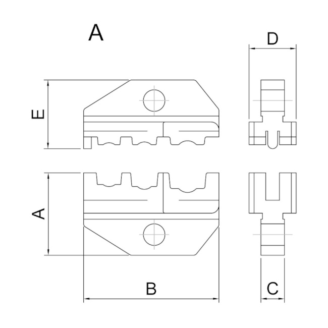 Mandíbula para Alicate Crimpador Modelo A 44056/101 TRAMONTINA PRO-a59a6de2-8512-4c90-b910-807f22d7155f
