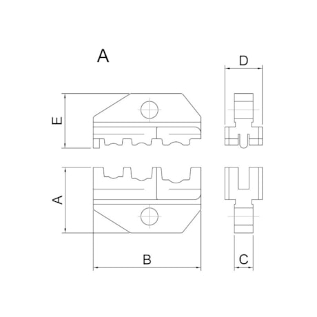 Mandíbula para Alicate Crimpador Modelo A 44056/101 TRAMONTINA PRO-ab637a51-044e-4d3c-9a7e-1cfedde8b543