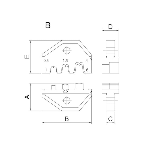 Mandíbula para Alicate Crimpador Modelo B 44056/102 TRAMONTINA PRO-8f136885-2e37-4368-af98-07fc4ea05210