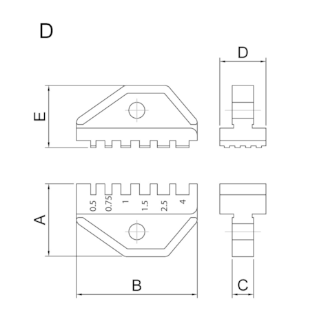 Mandíbula para Alicate Crimpador Modelo D 44056/104 TRAMONTINA PRO-353dcfea-1d76-44cd-a1b7-6a4a22b577bf