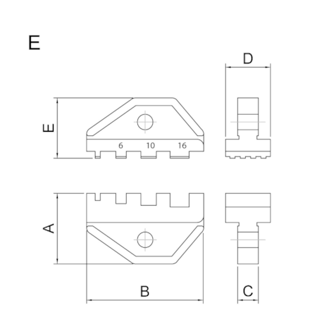 Mandíbula para Alicate Crimpador Modelo E 44056/105 TRAMONTINA PRO-4e13f7a6-1142-4ee6-ba44-09a7b9580f09