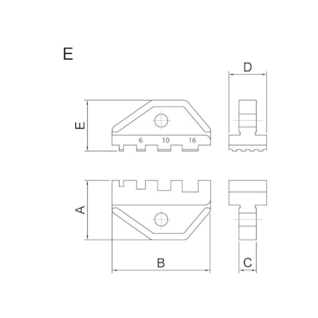 Mandíbula para Alicate Crimpador Modelo E 44056/105 TRAMONTINA PRO-3dd4cbf0-a337-4c3c-a955-ccc5ca393362