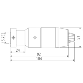 Mandril Sem Chave 13mm B16 1 a 13mm Aperto Rápido Super 13 B16 - SUPER BTFIXO