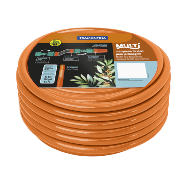 Mangueira Multi 1/2'' 30 Metros Laranja com Engate 79212301 TRAMONTINA-644a22d1-83d4-43ef-9a0d-c12271f24940