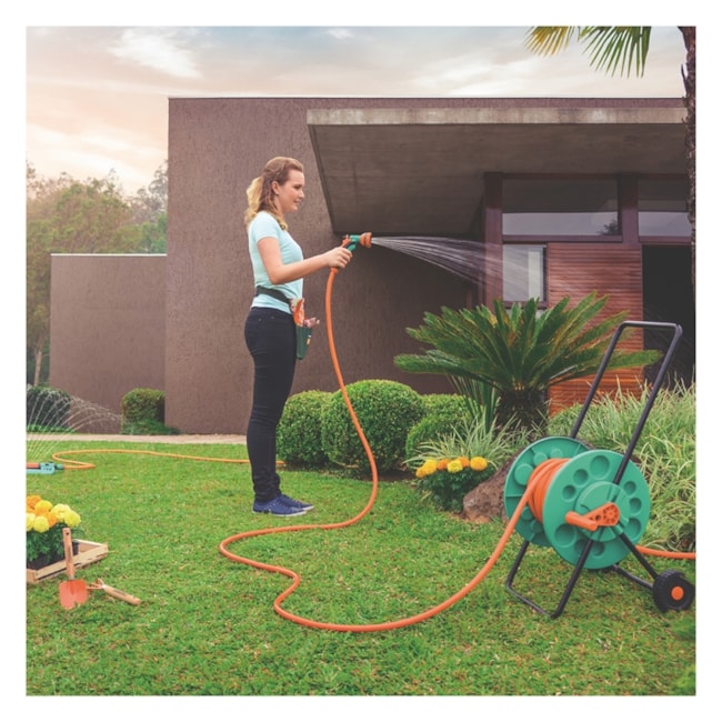 Mangueira Superflex 1/2'' 15 Metros Laranja com Engate 79212151 TRAMONTINA-254b3d93-8b50-4cc4-a0f7-86e516471f65