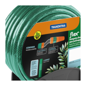 Mangueira SuperFlex 1/2'' 20 Metros Verde com Engate e Suporte 79322200 TRAMONTINA 