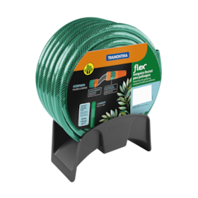 Mangueira SuperFlex 1/2'' 20 Metros Verde com Engate e Suporte 79322200 TRAMONTINA 