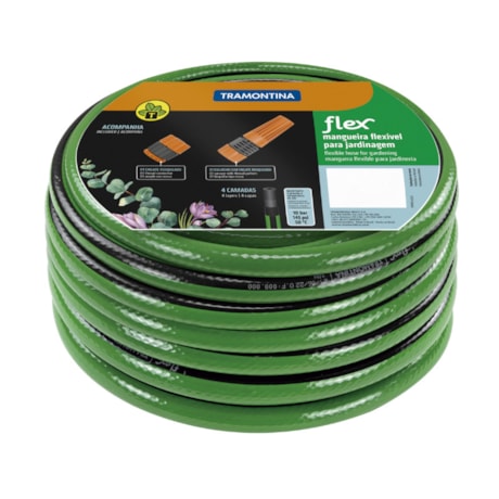 Mangueira SuperFlex 1/2'' 25 Metros com Engate Verde 79167250 TRAMONTINA