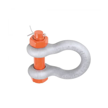 Manilha Curva 22mm Porca Contrapino Aço Alta Resistência Suporte Galvanizado 8031R 22 ROBUR-dcf6e495-9d46-4d2b-a65a-43fdb6e43e8f