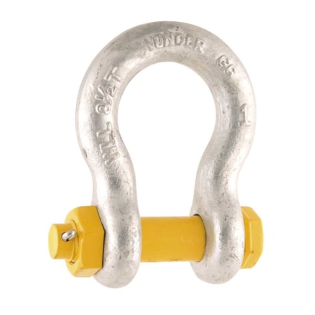 Manilha Curva Industrial com Porca e Pino 1