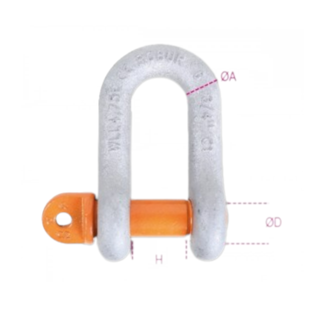 Manilha Reta 16mm Pino Parafuso Aço Alta Resistência Suporte Galvanizado 8026R ROBUR-617afe07-08d0-40dc-8dae-2c6372b8ae69