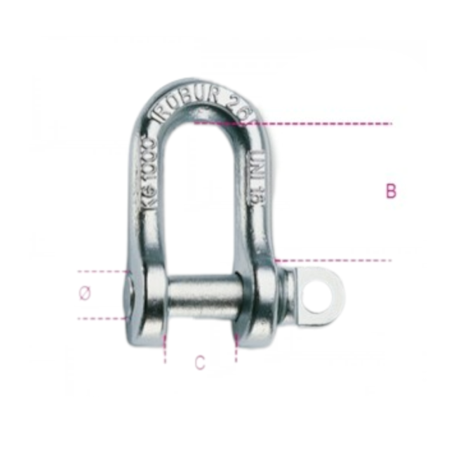 Manilha Reta 50mm Aço Carbono Galvanizada 8026A ROBUR-64e731a1-4e8e-49b0-a855-23ba16368fdc